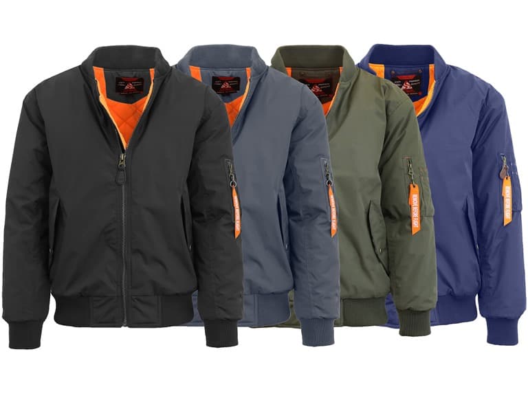 Mens Heavyweight Flight Bomber Jacket - Image 1