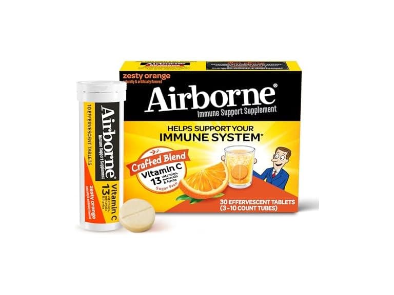 Airborne Vitamin C Orange, 30ct - Image 1