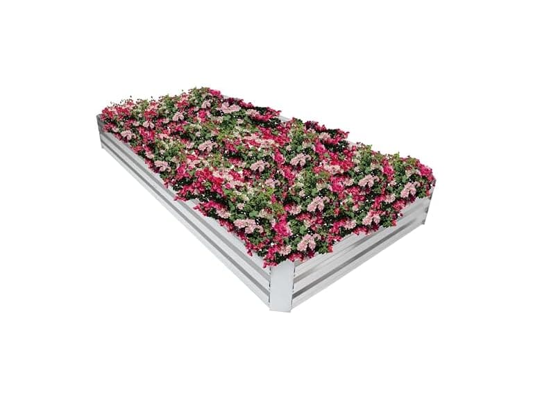 Sunnydaze Galvanized Steel 4 x 8 ft Garden Bed - Image 1