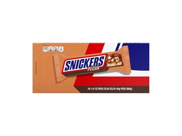 Snickers Pecan Milk Choc Bars 24pk 33.8o - Image 1