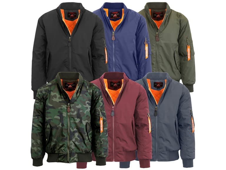 Mens Heavyweight Flight Bomber Jacket - Image 1