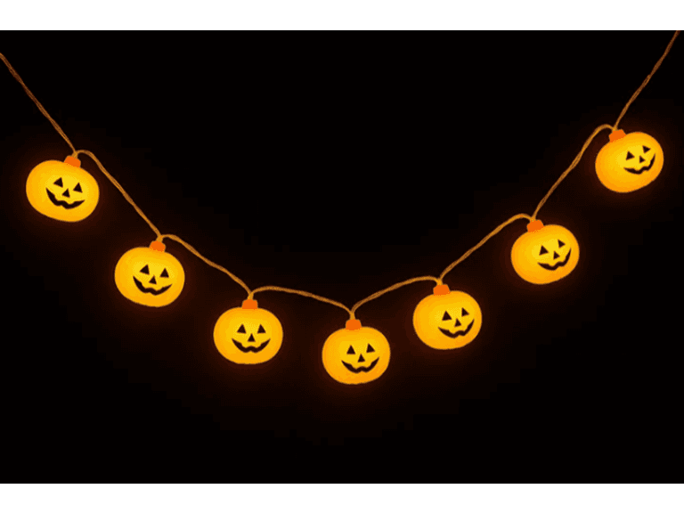 MQI 10 LED Pumpkin String Light - Image 1