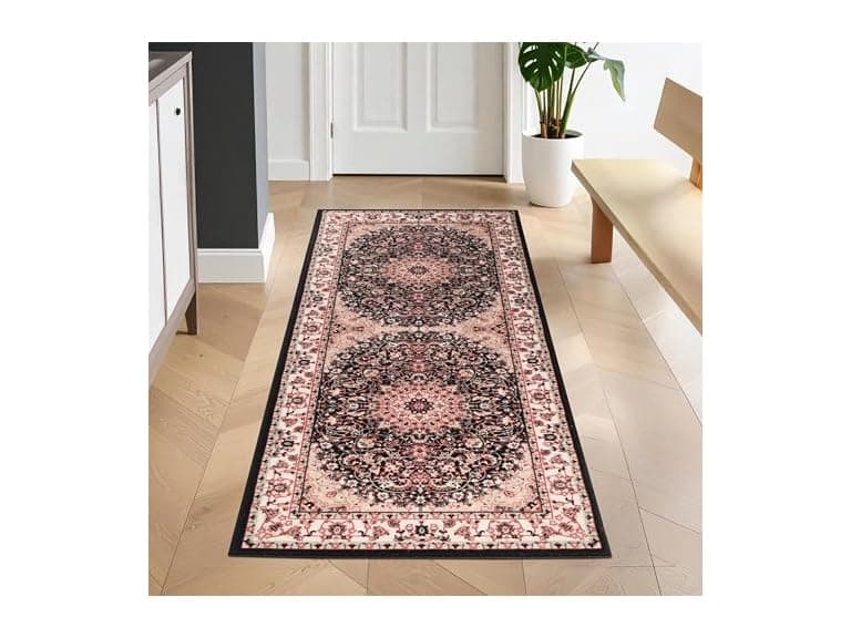 Superior Traditional Floral Medallion Border Rug - Image 1