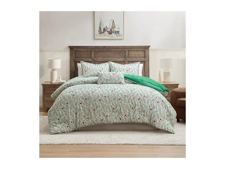 Hallmark Green Branches King Comforter - Image 1