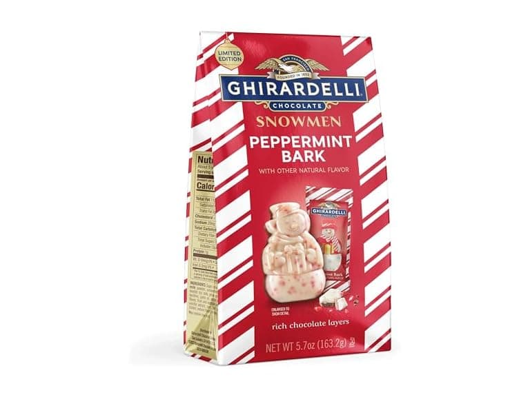Ghirardelli Peppermint Bark Snowmen 5.7o - Image 1