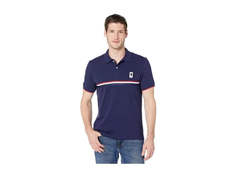 U.s. Polo Assn. Men (L) Short Sleeve Slim Pique LG - Image 1