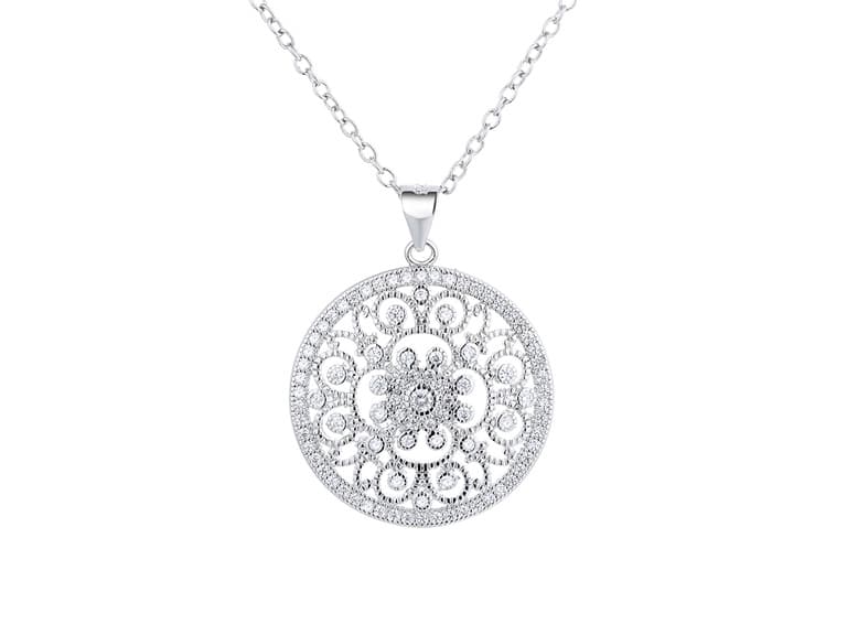 Sterling Silver Filigree Necklace - Image 1