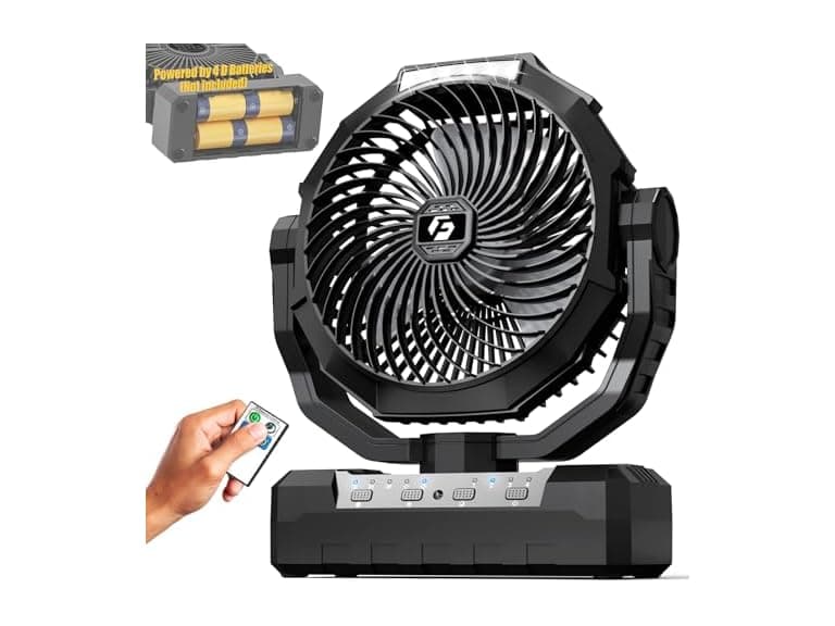 Wavmill D Battery Fan Black - Image 1