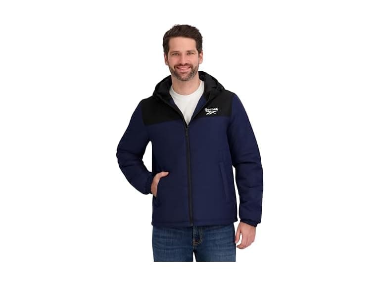 Reebok Midweight Puffer Navy L - Image 1