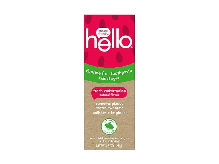 hello Fresh Watermelon Fluoride Free Toothpaste - Image 1