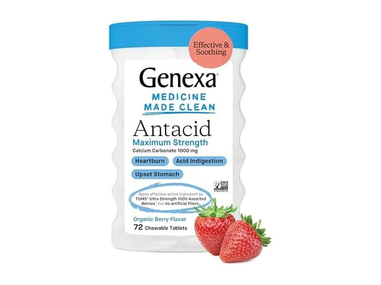 Genexa Antacid Maximum Strength Chewable Tablets - Image 1