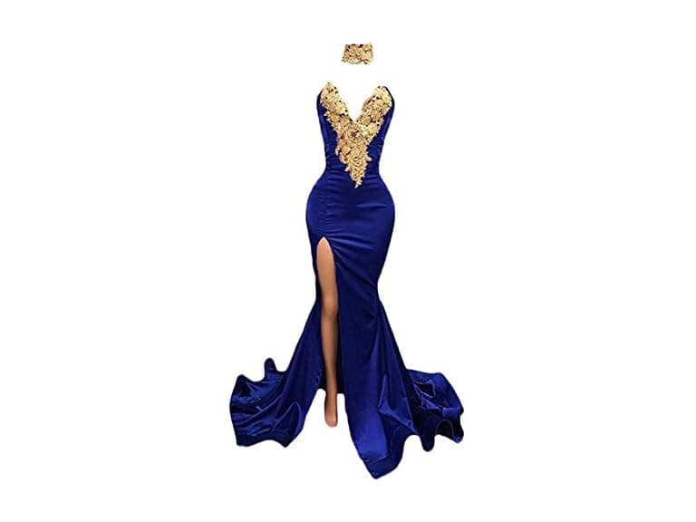 Fanciest Women (2) Appliques Mermaid Prom Long US2 - Image 1