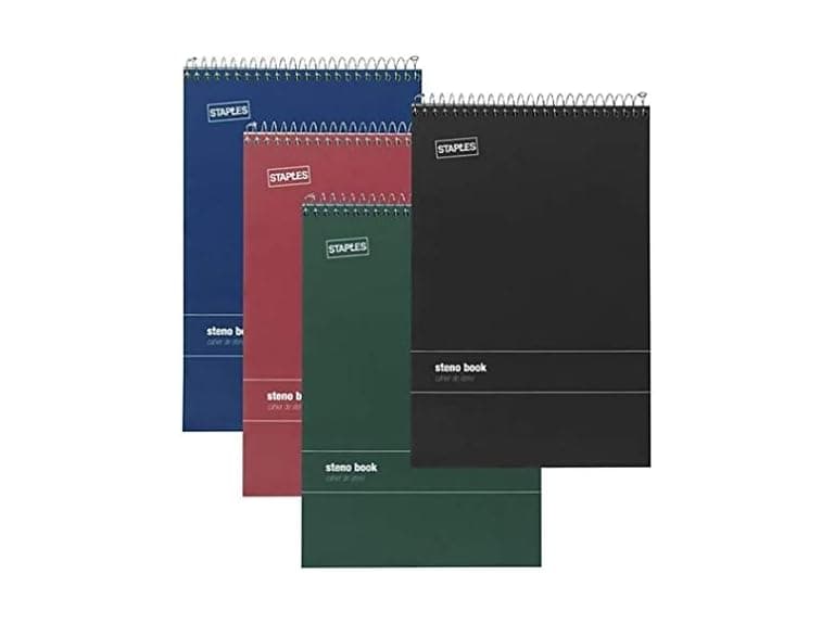 Staples Steno book, 6" x 9", 80 Sheets - Image 1