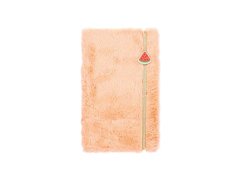 Yoobi | Journal with Fuzzy Pink Faux Fur Cove - Image 1
