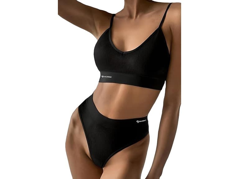 Talmont Seamless Ribbed Bra & Panty Set - Image 1