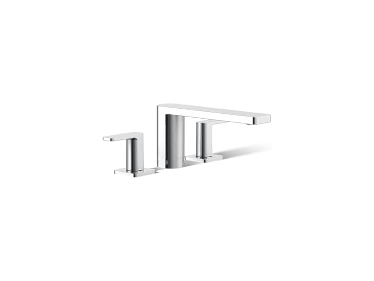 Kohler 27121-4-CP Parallel Two-Handle Deck-Mount Bath Faucet