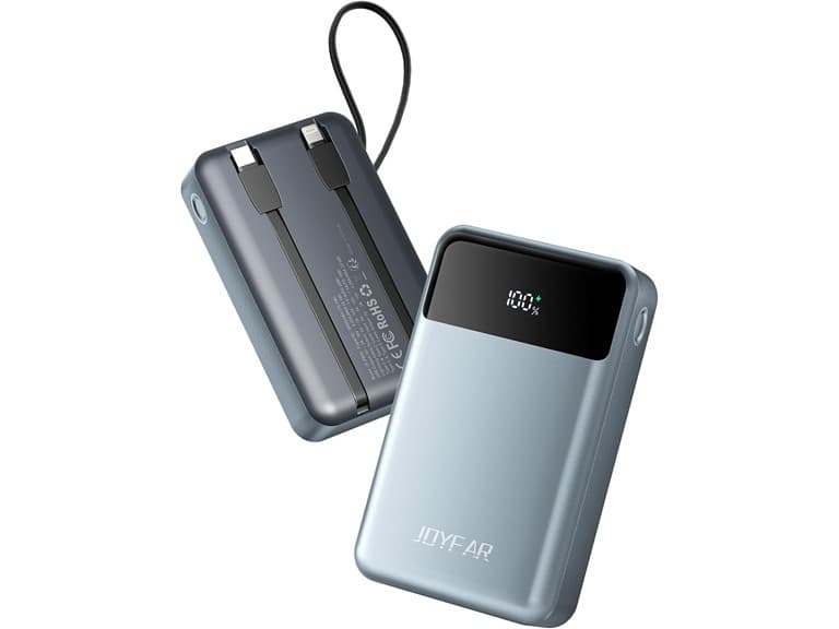 (2 or 3 Pack) Joyfar 30,000mAh USB-C 22.5W Powerbank w/Cables - Image 1