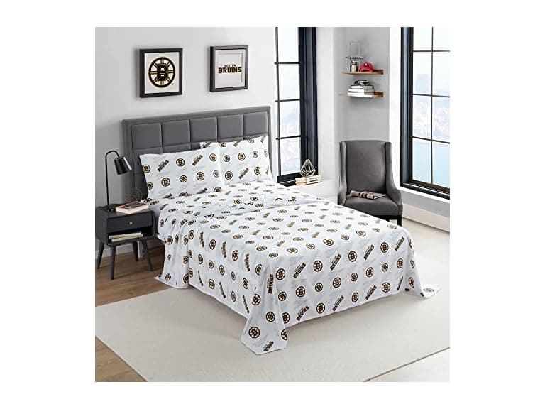 Boston Bruins NHL Licensed Twin Sheet Set - Image 1