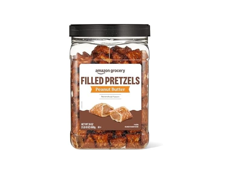 Amazon Grocery Amazon PB Filled Pretzels, 24oz - Image 1