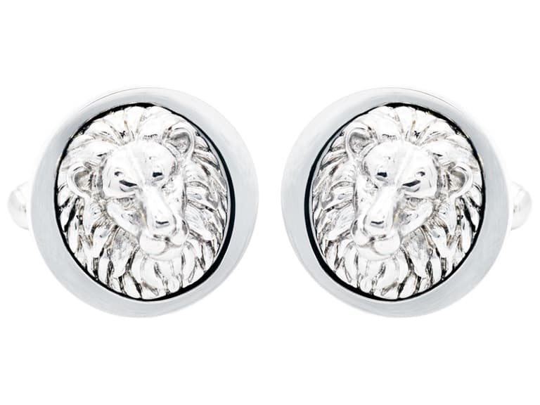 Stainless Steel Lion Cufflinks - Image 1