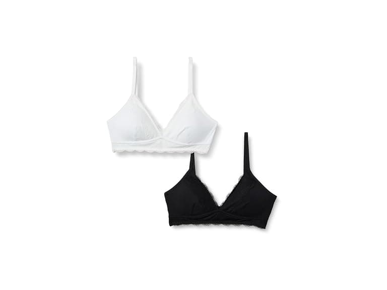 Amazon Essentials Womens Microfiber Lace Bralette 2Pk - Image 1
