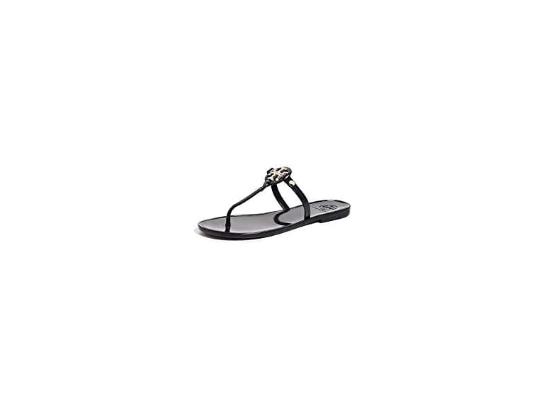 Tory Burch Mini Miller Flip Flops Black - Image 1
