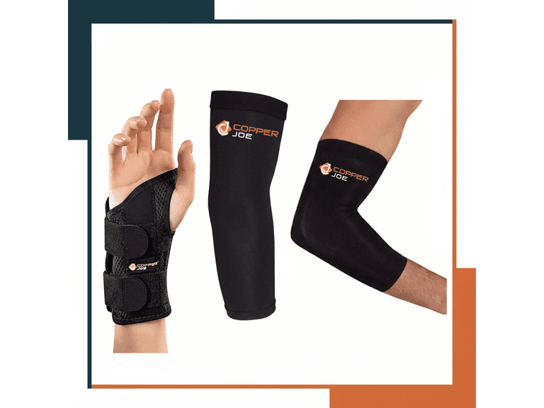 Copper Joe Wrist And Elbow Support Combo