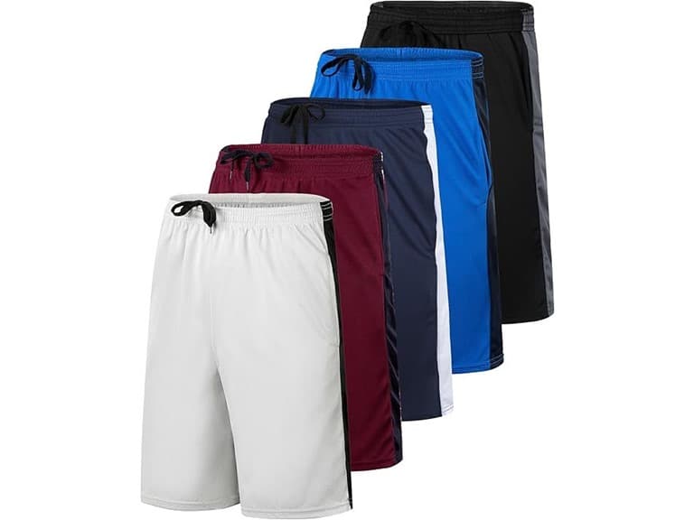(5PK) Men's Active Performance Shorts - Image 1