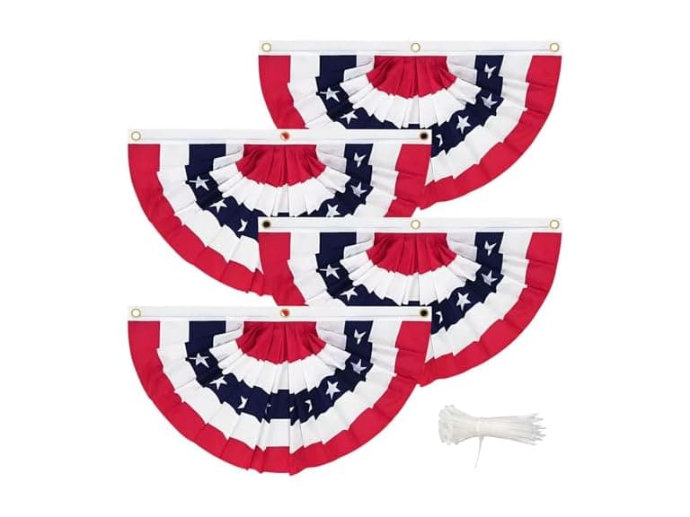 Coneatness 3 x 6 Ft USA Bunting Flags - Image 1