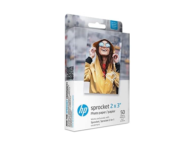 HP Sprocket 2x3" Premium Zink Sticky Back Photo Paper - Image 1