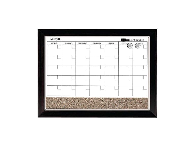 Quartet Whiteboard Calendar & Corkboard, Magnetic - Image 1