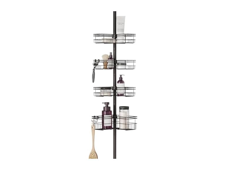Zenna Home Tension Shower Caddy Bronze - Image 1
