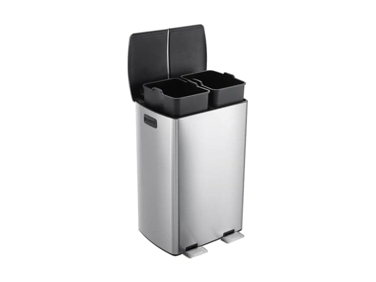 2 x 8 Gal / 60L Dual Kitchen Trash Can - Image 1