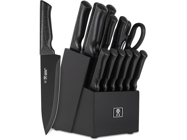 15-Piece Kitchen Knife Set w/ Block - Image 1