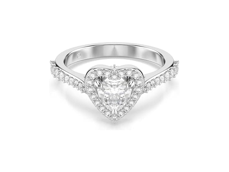 Swarovski Una Angelic motif ring, Mixed cuts, Hear - Image 1