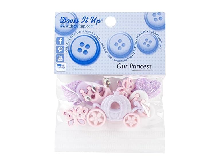 Jesse James Dress It Up Embellishments-Our Princess - Image 1