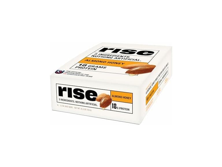Rise Breakfast Whey Protein Bars Almond Honey 12pk - Image 1