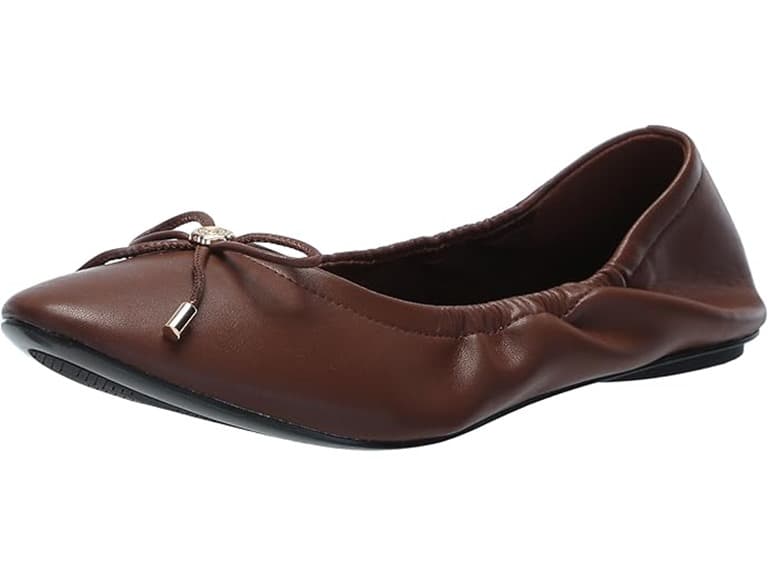 Karl Lagerfeld Women's Flat Cognac (5) - Image 1