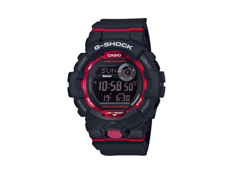 Casio G-Shock Move GBD800-1 | Black Sport Watch | Shock Resistant | 200M WR | Step Counter | Bluetooth Connectivity | Training Features (Open Box) - Image 1