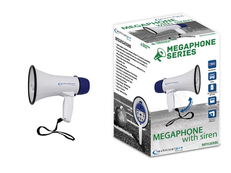 Rechargeable Megaphone with Siren & Recording - Image 1