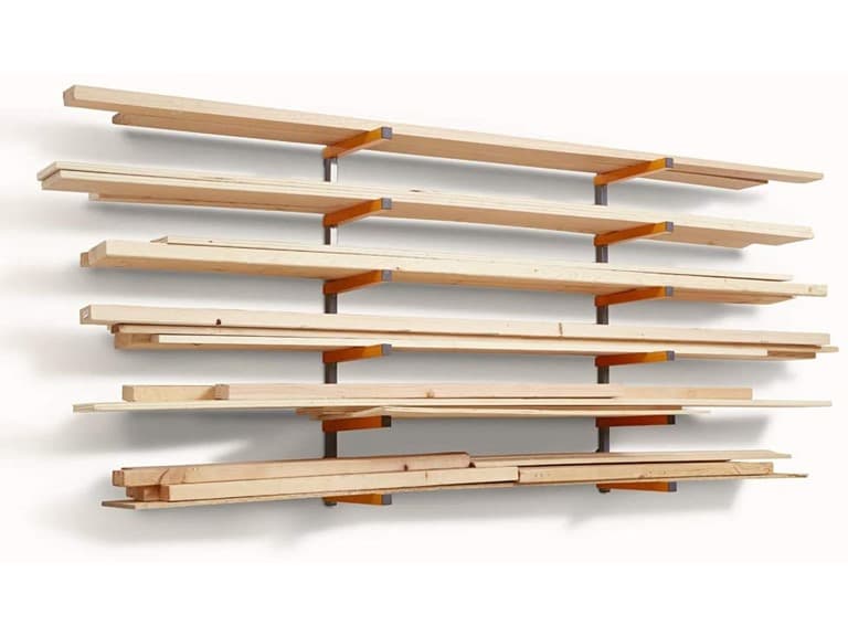 Bora Wood Organizer Storage Metal Rack w/ 6-Level - Image 1