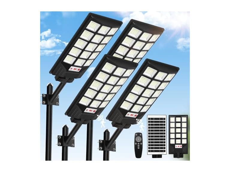 Solar Street Lights Outdoor, Waterproof Motion Sensor (Open Box) - Image 1