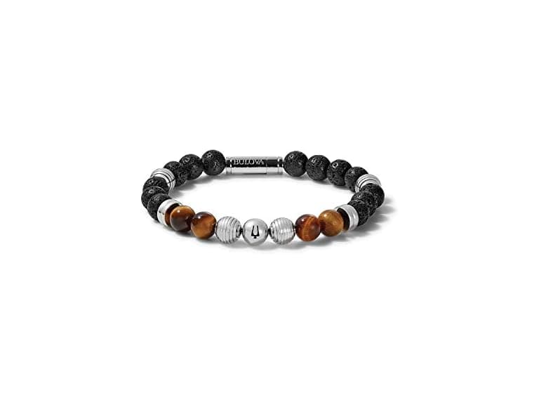 Bulova Men Jewelry Men's Classic Beaded Bracelet - Image 1