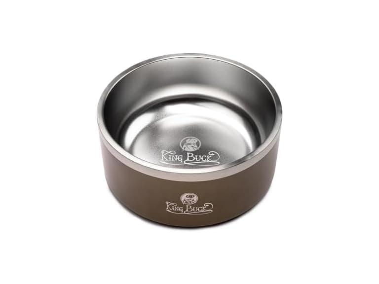 King Buck Thermal Dog Bowl - Image 1