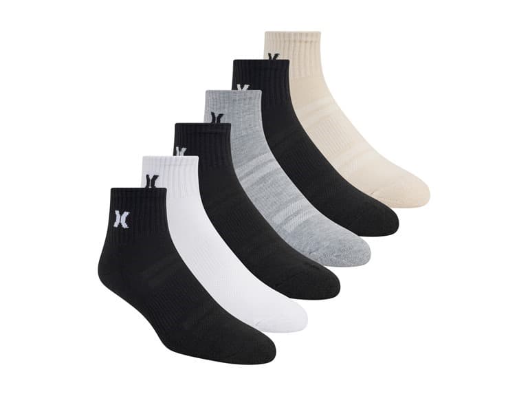 Hurley Men's 12-Pairs Quarter Crew Socks - Image 1