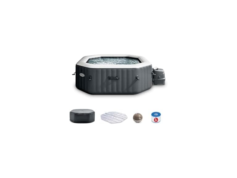 INTEX 28433EP PureSpa Bubble Deluxe Spa Set - Image 1
