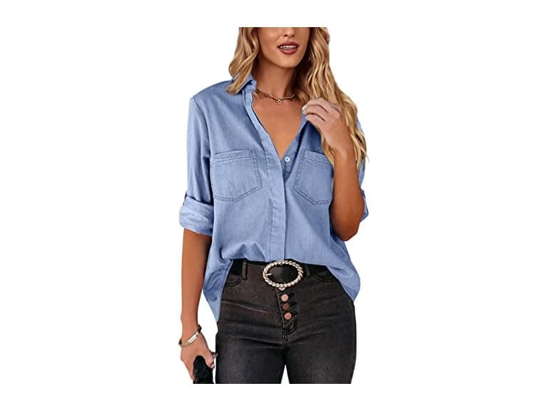 SySea Women (Small) Button Down Casual Long Shirt - Image 1