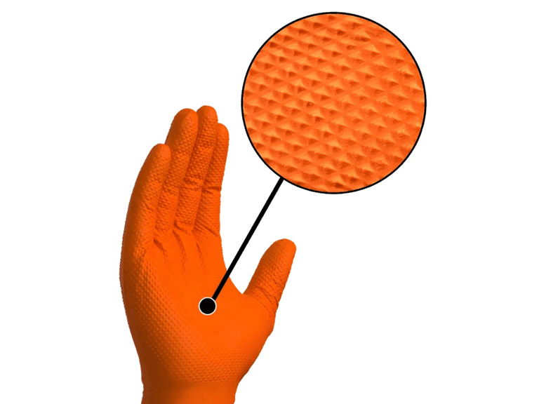 Royalty Premier 8 Mil 1000pcs Orange Nitrile Gloves - Image 1