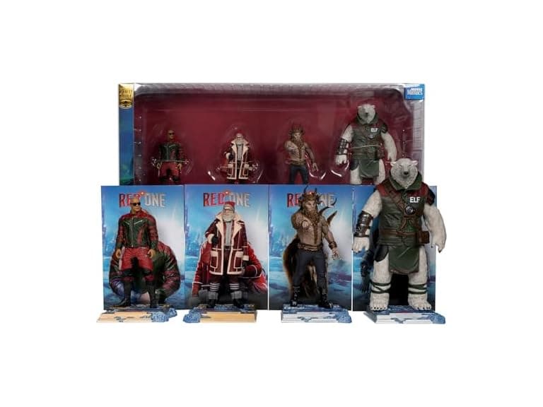 Red One 6in Posed Figure 4pk - Image 1