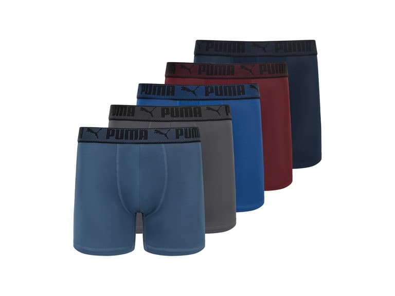 PUMA Men's 5-Pack Training Fit Boxer Briefs - Image 1